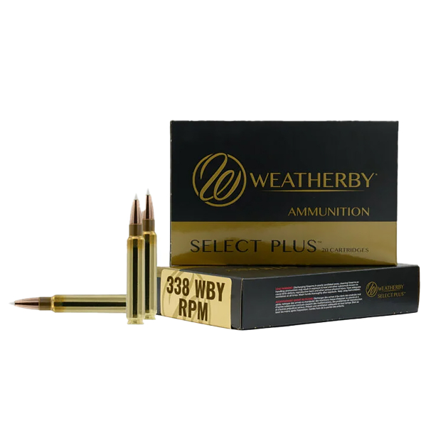 Weatherby B338185TTSX Select Plus  338WBY RPM 185gr TTSX Boat Tail 20 Per Box/10 Case