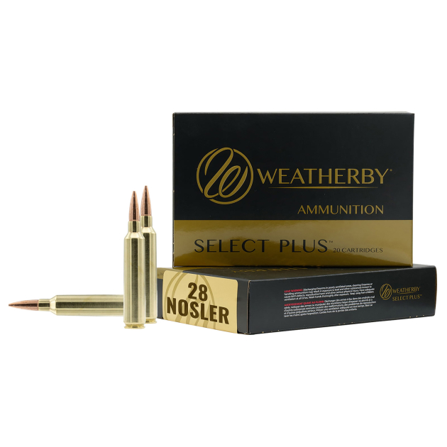 Weatherby R28NS180VLD Select Plus  28Nosler 180gr 20 Per Box/10 Case