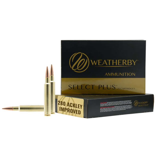 Weatherby F280A150SCO Select Plus  280Ackley Improved 150gr Swift Scirocco 20 Per Box/10 Case