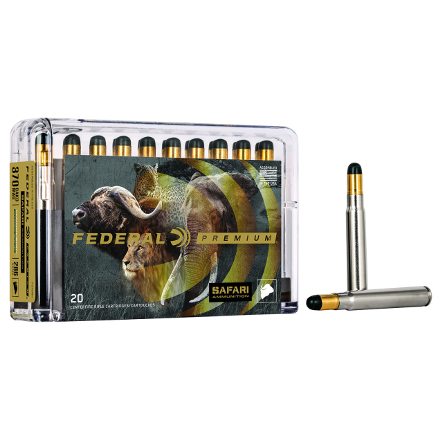 Federal P370WH Premium Safari Cape-Shok 370SakoMag 286gr Woodleigh Hydro Solid 20 Per Box/10 Case