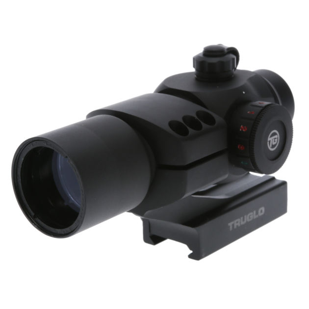 TruGlo TG-TG8230RB Triton  Black Anodized 1x 30mm 3 MOA Illuminated Tri-Color Center Dot Reticle