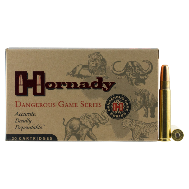 Hornady 82666 Dangerous Game  416Ruger 400gr Dangerous Game Solid 20 Per Box/6 Case