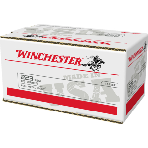 Winchester Ammo W223200 USA  223Rem 55gr Full Metal Jacket 200 Per Bx/4 Case *Value Pack