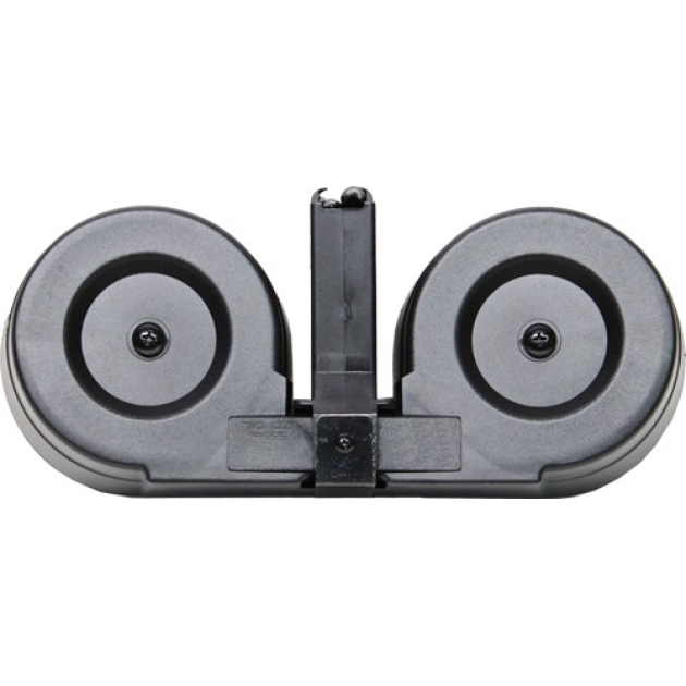 IVER JOHNSON MAGAZINE AR15 - 223 100RD DRUM BLK/CLEAR POLY