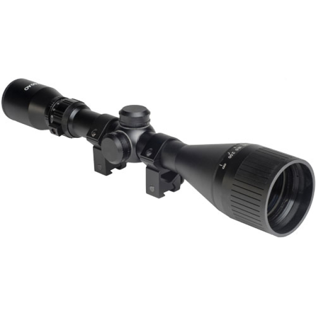 HATSAN OPTIMA 3-12X50 AO - AIRGUN SCOPE W/RINGS & CAPS