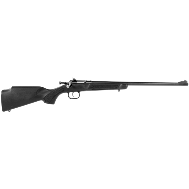 Crickett KSA2280 Youth  22 WMR 1rd 16.12" Blued Barrel & Receiver, Fixed Front/Adjustable Rear Peep Sights, Black Synthetic Stock w/11.5" LOP, Rebounding Firing Pin Safety