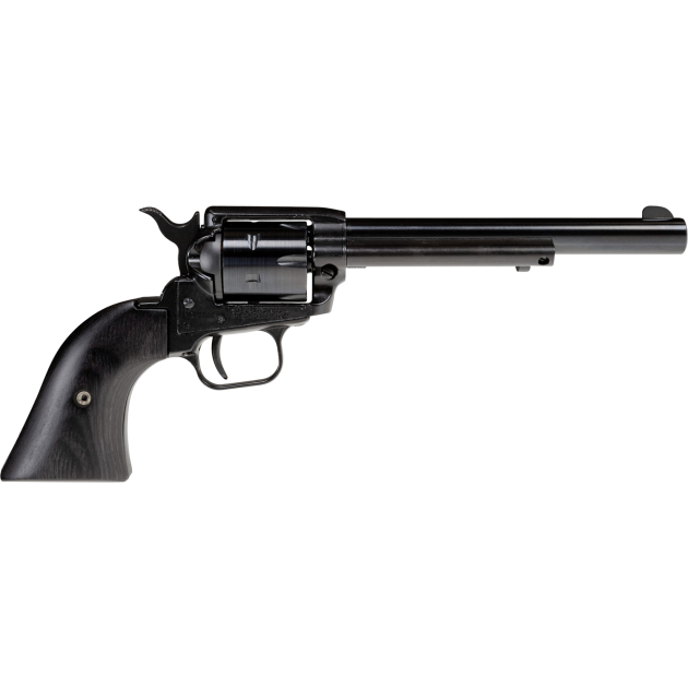 Heritage Mfg RR22B4BBK Rough Rider  22 LR 6 Shot 4.75" Black Oxide Barrel, Cylinder & Frame, Black Laminate Wood Grips