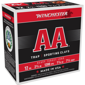 WINCHESTER AA 12GA 2.75" - 1-1/8OZ #7.5 1200FPS 250R CASE