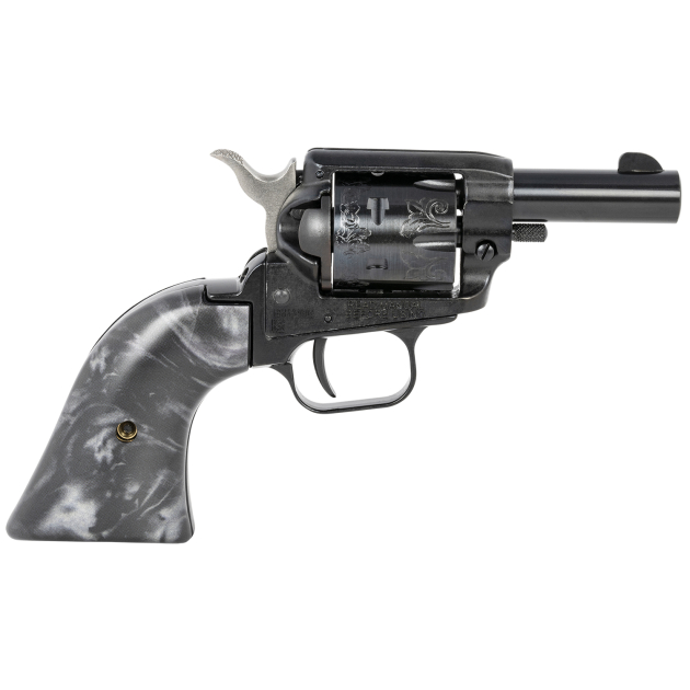 Heritage Mfg BK22B2BPSCLS2 Barkeep  Exclusive Grip 22 LR 6 Shot, 2" Black Steel Barrel, Black Zinc Alloy Frame, Black Engraved Cylinder, Black Pearl Grip, Manual Safety, Exposed Hammer