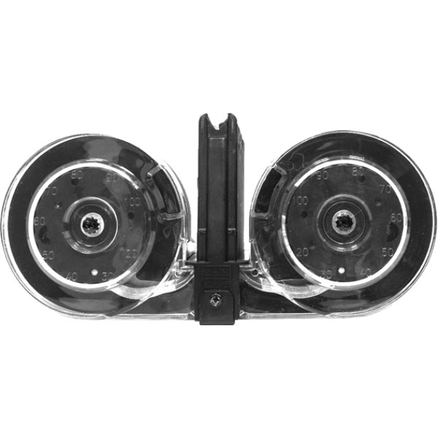 KCI USA INC MAGAZINE AR15 223 - 100RD DRUM GEN 2 BLK POLY