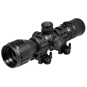 UTG SCP-M392AOLW BugBuster  Black Hardcoat Anodized 3-9x32mm 1" Tube Illuminated Red/Green Mil-Dot Reticle