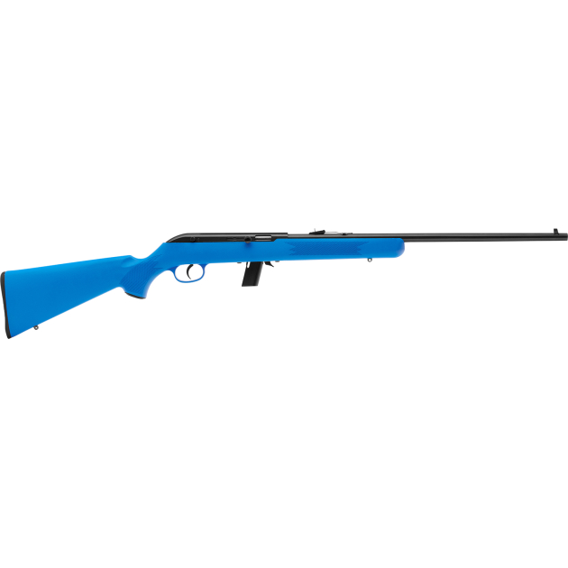 Savage Arms 40217 64 F Full Size 22 LR 10+1 21" Matte Black Carbon Steel Barrel, Grooved Receiver, Blue Fixed Synthetic Stock