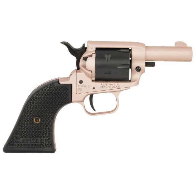 Heritage Mfg BK22Q2 Barkeep  22 LR 6 Shot 2.68" Rose Gold Cerakote Barrel, Rose Gold Cerakote w/Black Accents Frame, Black Cerakote Cylinder, Black Star Polymer Grips