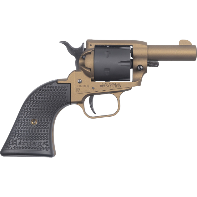 Heritage Mfg BK22A2 Barkeep  22 LR 6 Shot 2.68" Burnt Bronze Cerakote Barrel, Burnt Bronze Cerakote w/Black Accents Frame, Black Cerakote Cylinder, Black Star Polymer Grip