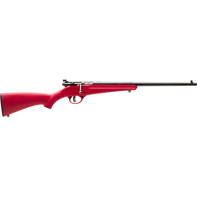 Savage Arms 13795 Rascal  Youth 22 LR 1rd 16.12" Blued Barrel, Blued Carbon Steel Receiver, Red Synthetic Stock, Right Hand