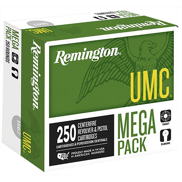 Remington Ammunition 23781 UMC Mega Pack 45ACP 230gr Full Metal Jacket 250 Per Box/4 Case