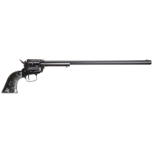 Heritage Mfg RR22B16BLKPRL Rough Rider  22 LR 6 Shot, 16" Black Oxide Steel Barrel, Black Oxide Zinc Alloy Frame, Black Oxide Cylinder, Black Pearl Grip, Manual Safety