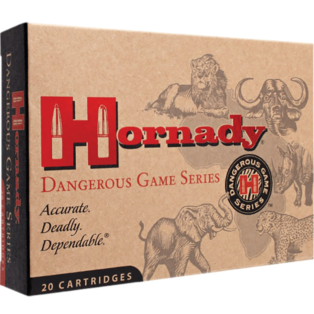 Hornady 8265 Dangerous Game  416Rigby 400gr Dangerous Game Solid 20 Per Box/6 Case