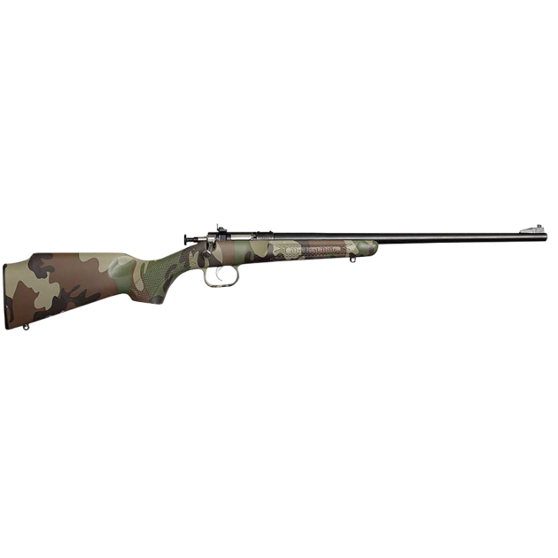 Crickett KSA2170 My First Rifle Gen2 22 S/L/LR Single Shot 16.10" Blued Barrel & Receiver, M81 Woodland Camo Synthetic Fixed Stock, EZ Loader