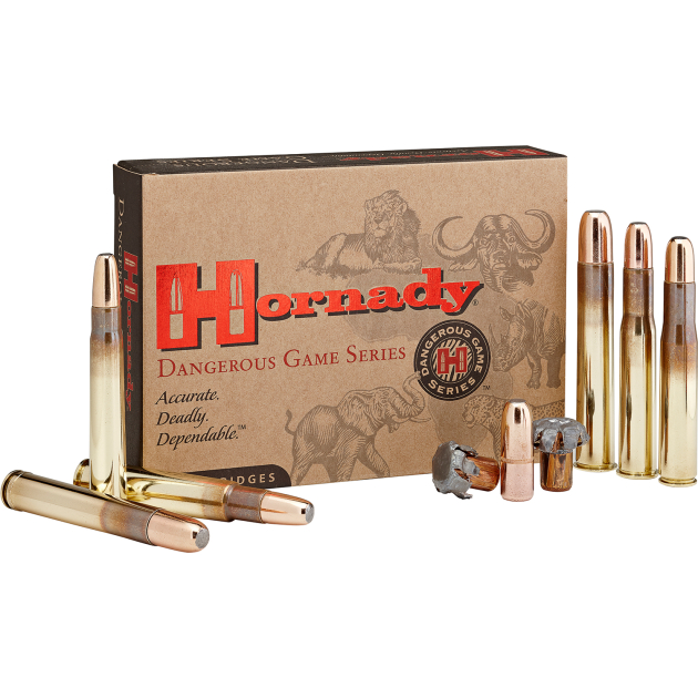 Hornady 82614 Dangerous Game  458Lott 500gr DGX Bonded 20 Per Box/6 Case