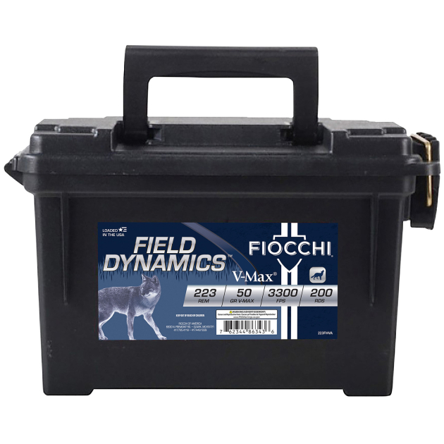 Fiocchi 223FHVA Field Dynamics  223Rem 50GR V-Max
