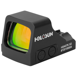 Holosun HS407KX2 407  Black Anodized 1 x 0.58" x 0.77" 6 MOA Red Dot