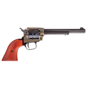 Heritage Mfg RR22999CH6 Rough Rider  22 LR 9 Shot, 6.50" Black Steel Barrel, Simulated Case Hardened Zinc Alloy Frame, Black Cylinder, Cocobolo Grip, Hammer/Thumb Safety, Exposed Hammer