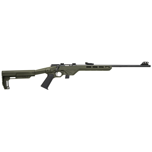 Citadel CIT22LRBLTODG Trakr  22 LR 10+1 18" Blued Steel Barrel & Receiver, OD Green Synthetic Stock