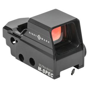 Sightmark SM26035 Ultra Shot M-Spec FMS Reflex Sight Matte Black 1 x 33 mm x 24 mm 2 MOA Red Dot/65 MOA Circle Crosshair