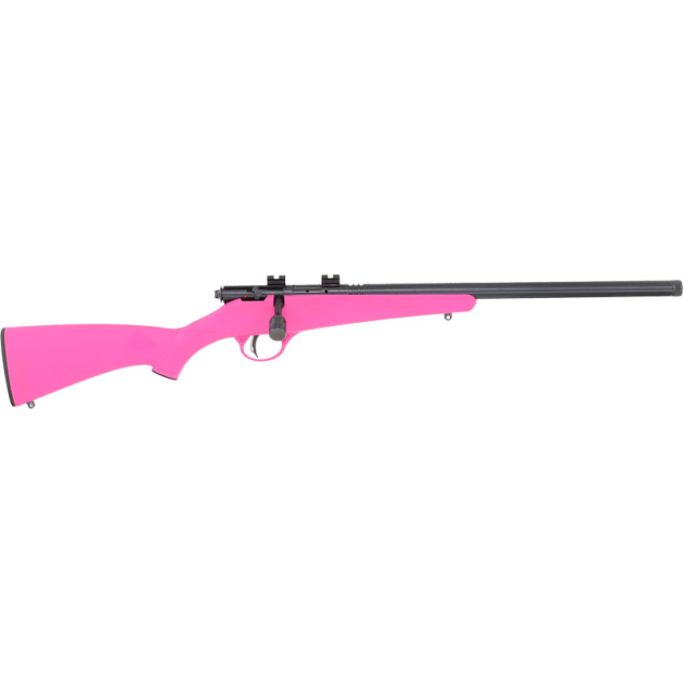 SAVAGE RASCAL FVSR SINGLESHOT - YOUTH 22LR HB THREADED PINK