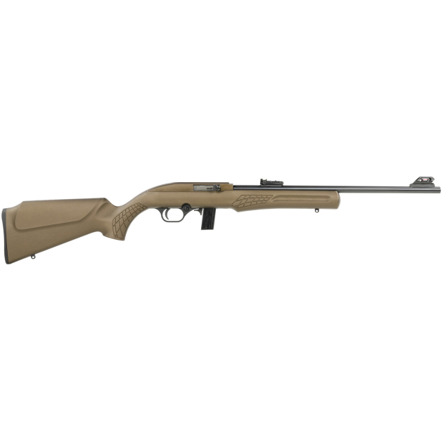 Rossi RS22L1811L RS22  Semi-Auto 22 LR 10+1 18" Black Barrel, Bronze Monte Carlo Stock/Rec, Fiber Optic Sights
