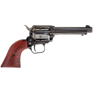 Heritage Mfg RR22999MB4 Rough Rider  22 LR 22 WMR 9 Shot, 4.75" Black Steel Barrel, Black Zinc Alloy Frame, Black Cylinder, Cocobolo Grip, Hammer/Thumb Safety, Exposed Hammer