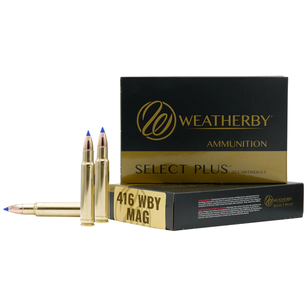 Weatherby B416350TTSX Select Plus  416WthbyMag 350gr Barnes Tipped TSX Lead Free 20 Per Box/10 Case