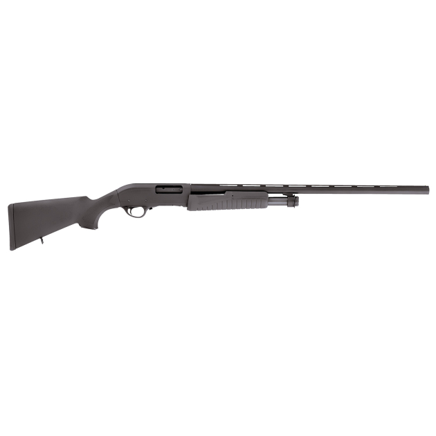 Escort HEFH12280501 Field Hunter  Full Size 12 Gauge Pump 3" 4+1 28" Black Chrome Vent Rib Barrel, Black Anodized Grooved Aluminum Receiver, Fixed Black Synthetic Stock, Right Hand