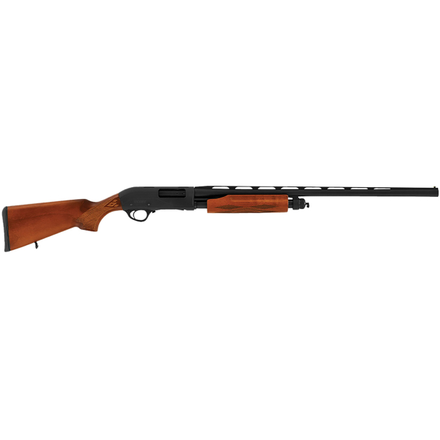 Hatsan USA HEWS202805W2 Escort WS  Full Size 20 Gauge Pump 3" 4+1 28" Black Chrome Vent Rib Barrel, Black Anodized Grooved Aluminum Receiver, Adjustable Turkish Walnut Stock