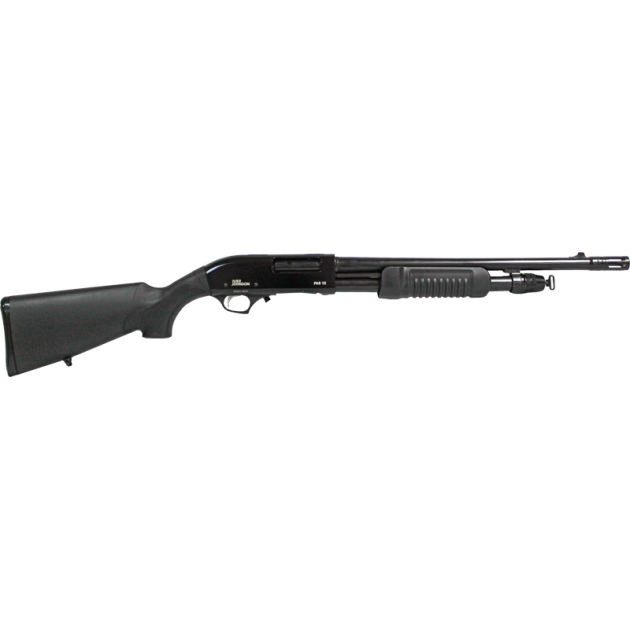 IVER JOHNSON PUMP 12GA 3" 18" - MUZZLE BRAKE BLUED SYNTHETIC