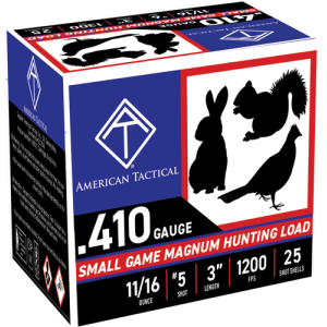 ATI GAME LOAD 410 3" 11/16OZ - #5 1200FPS 250RD CASE LOT
