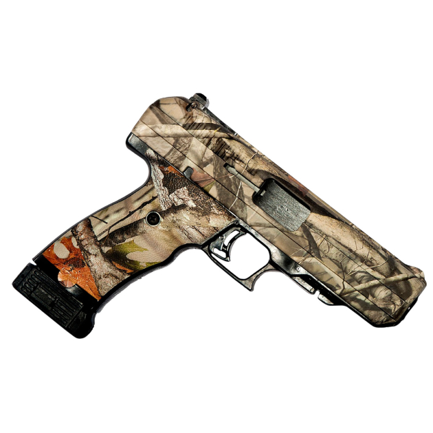 Hi-Point 34010WC JCP  40 S&W 10+1, 4.50" Black Steel Barrel, Hydro-Dipped Woodland Camo Serrated Steel Slide, Hydro-Dipped Woodland Camo Polymer Frame w/Picatinny Rail & Grip