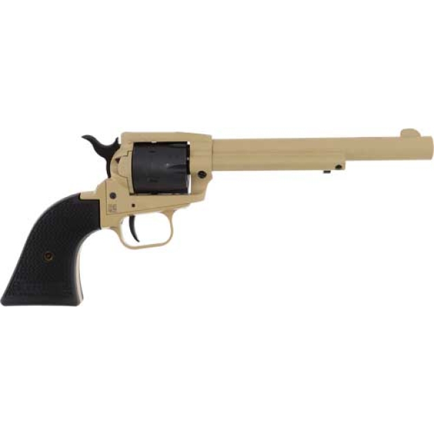 HERITAGE 22LR 6.5" SAND - STEEL FRAME POLYMER