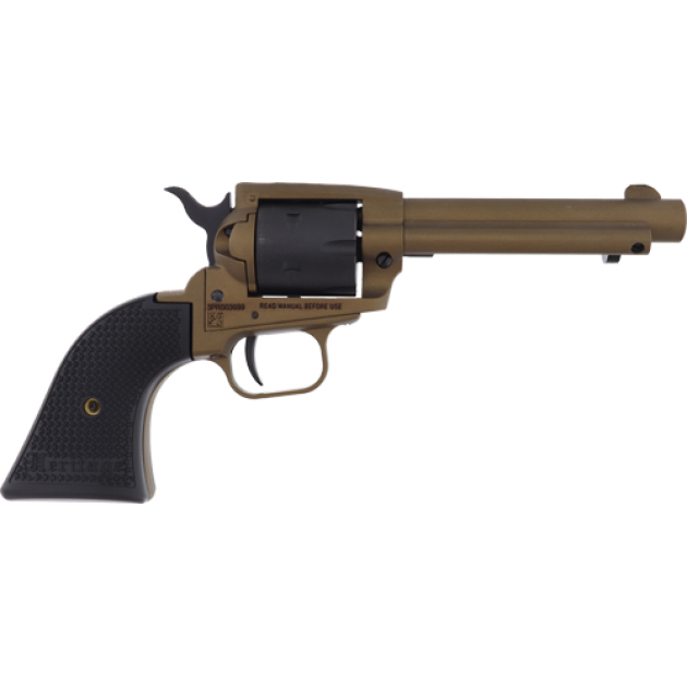 HERITAGE 22LR 4.75" BURNT - BRONZE STEEL FRAME POLYMER