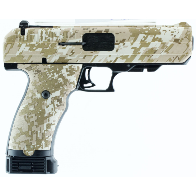 Hi-Point 34010DD JCP  40 S&W 10+1, 4.50" Black Steel Barrel, Hydro-Dipped Digital Desert Camo Serrated Steel Slide, Hydro-Dipped Digital Desert Camo Polymer Frame w/Picatinny Rail & Grip