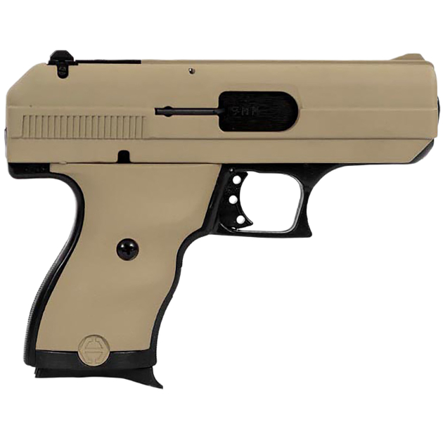 Hi-Point 916FDE C9  9mm Luger 8+1 3.50" Steel Barrel, FDE Serrated Slide, FDE Polymer Frame/Grips
