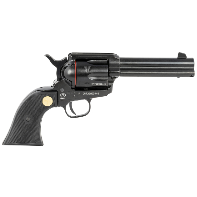 Traditions SAT7322250 1873 Rawhide SAO 22 LR 6rd 4.75" Blued Steel Black Checkered PVC Grip