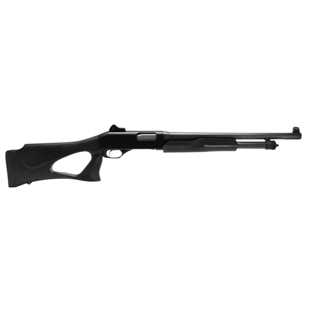 Stevens 23248 320 Security 12 Gauge 3" 5+1 18.50" Matte Black Chrome Lined Barrel, Fixed Thumbhole Stock, Ghost Ring Sights