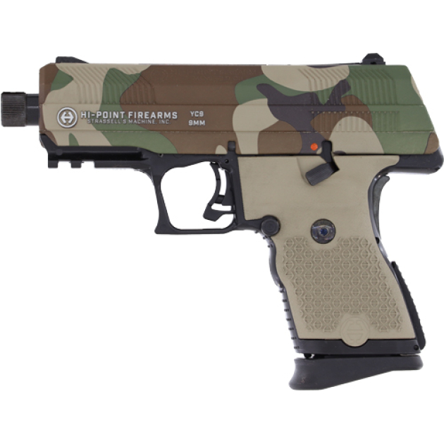 HI-POINT PISTOL YC9 9MM 10RD - 3.93" M81 US WOODLAND CAMO