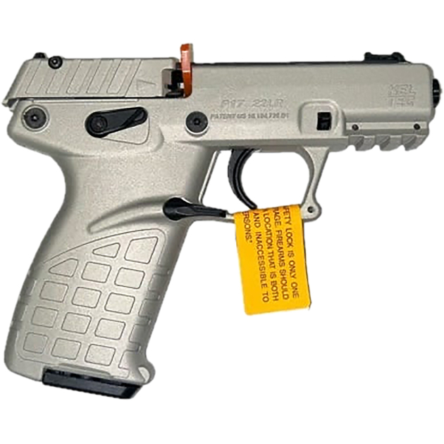 Kel-Tec P17SA P17  Sports South Exclusive Color, Compact Frame 22 LR 16+1 3.80" Black Steel Threaded Barrel, Shimmer Serrated Steel Slide, Shimmer Polymer Frame w/Picatinny Rail, Textured Grip