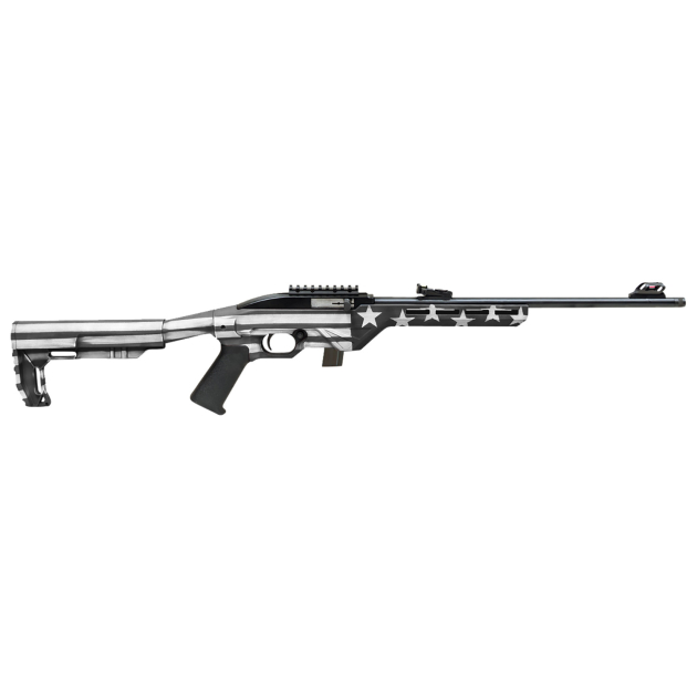 Citadel CIT22LRBUSG Trakr  22 LR 10+1 18" Blued Steel Threaded Barrel & Receiver, Gray Flag Synthetic Stock