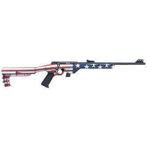 Citadel CIT22LRBLTUSA Trakr  22 LR 10+1 18" Blued Steel Barrel & Receiver, American Flag Synthetic Stock