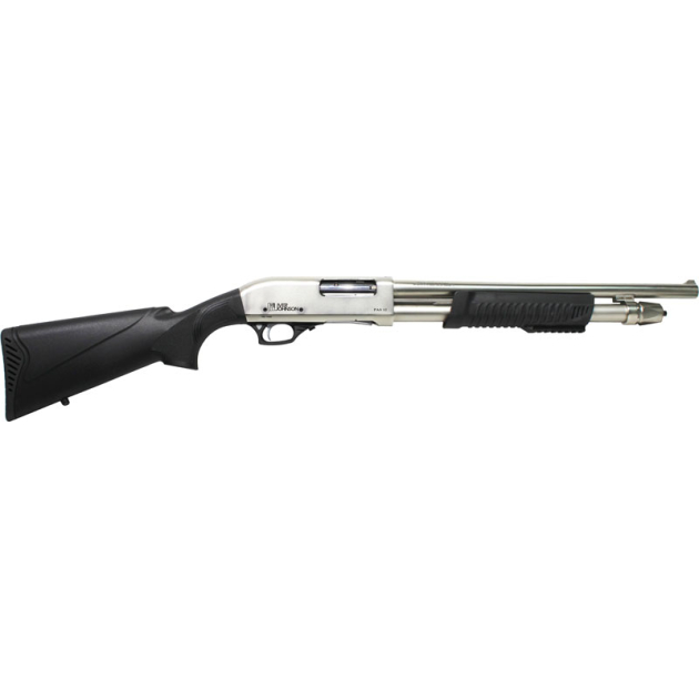 IVER JOHNSON PUMP 12GA 3" 18" - CYLINDER NICKEL SYNTHETIC