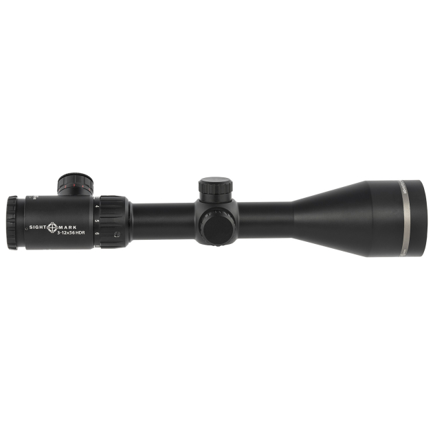 Sightmark SM13080HDR Core HX Black Hardcoat Anodized 3-12x56mm 30mm Tube Illuminated Red HDR Reticle